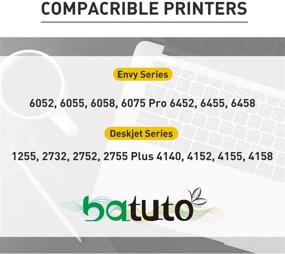 img 3 attached to batuto Remanufactured Inkjet - HP 67 67XL 3YM59A 3YM58A Replacement - HP Envy 6052 6055 Pro 6452 6455 6458 DeskJet 1255 2732 2752 2755 DeskJet Plus 4140 4152 4155 4158 (1Black)