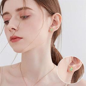 img 3 attached to 🌸 Sterling Hypoallergenic Earrings: Gentle Jewelry for Sensitive Girls