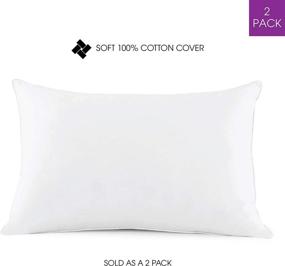img 2 attached to 🛏️ I AM A Side Sleeper Pillow Set, King Size, White - 2 Piece Pack