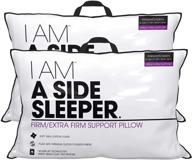 🛏️ i am a side sleeper pillow set, king size, white - 2 piece pack logo