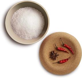 img 2 attached to French-Made Emile Henry Cork Cover Salt Cellar: 5.8in Diameter Clay Container for Gourmet Seasoning