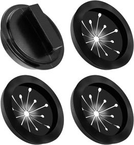img 4 attached to 4 Pack Garbage Disposal Splash Guards and Stopper Set (3+1) - Topspeeder Multi-function 🗑️ Food Waste Disposer Accessories Drain Plugs Splash Guards for Whirlaway, Waste King, Sinkmaster, and GE Models