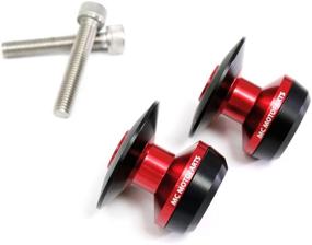 img 2 attached to MC MOTOPARTS Twall 8MM CNC Swingarm Spools Compatible With NINJA 650 ABS 2017-2019 17 18 19 (Red)