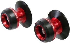 img 3 attached to MC MOTOPARTS Twall 8MM CNC Swingarm Spools Compatible With NINJA 650 ABS 2017-2019 17 18 19 (Red)