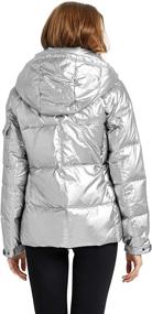 img 1 attached to Orolay Womens Winter Metallic Hooded