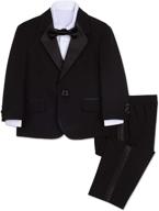 👔 nautica little 4 piece tuxedo jacket - boys' clothing: a stylish choice for young gentlemen logo