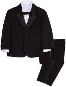 img 4 attached to 👔 Nautica Little 4 Piece Tuxedo Jacket - Boys' Clothing: A Stylish Choice for Young Gentlemen