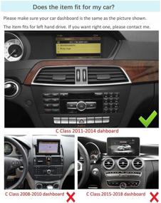 img 3 attached to 📱 Сенсорный экран 10.25" Android 10 для автомагнитолы Mercedes Benz C Class W204 C180 C200 C250 C300 C350 C63 AMG 2011-2014 год – Road Top, поддерживает беспроводной CarPlay, Android Auto и разделенный экран