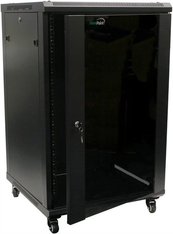 navepoint server cabinet 24 inch casters computer accessories & peripherals 로고