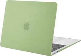 img 4 attached to 🥑 MOSISO Зеленый чехол Авокадо для MacBook Air 13 дюймов 2020 2019 2018 (A2337 M1 A2179 A1932) - Retina-дисплей с Touch ID, защитный жесткий корпус