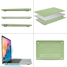 img 1 attached to 🥑 MOSISO Зеленый чехол Авокадо для MacBook Air 13 дюймов 2020 2019 2018 (A2337 M1 A2179 A1932) - Retina-дисплей с Touch ID, защитный жесткий корпус