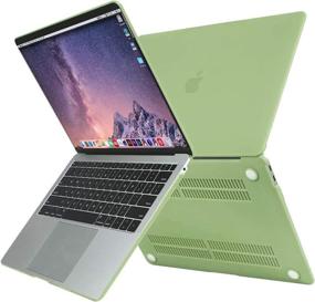 img 2 attached to 🥑 MOSISO Зеленый чехол Авокадо для MacBook Air 13 дюймов 2020 2019 2018 (A2337 M1 A2179 A1932) - Retina-дисплей с Touch ID, защитный жесткий корпус