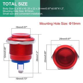 img 2 attached to 💧 Twidec Waterproof Momentary Modification Switch: Premium Industrial Electrical Control & Indicator