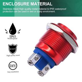 img 3 attached to 💧 Twidec Waterproof Momentary Modification Switch: Premium Industrial Electrical Control & Indicator