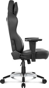 img 1 attached to AKRacing Office Obsidian Computer Chair - High Back PU Leather, Ergonomic, Reclining, Swivel, Tilt, Rocking & Seat Height Adjustments, 5/10 Warranty, Carbon Black