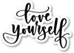 yourself sticker inspirational quotes stickers logo