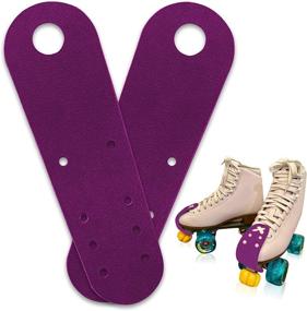 img 4 attached to 🛡️ Jaccy Leather Flat Toe Guards: Premium Roller Skate Protectors