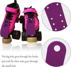 img 2 attached to 🛡️ Jaccy Leather Flat Toe Guards: Premium Roller Skate Protectors