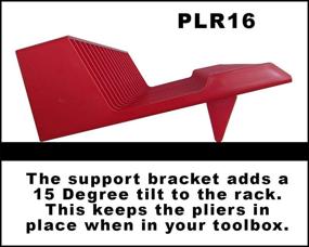 img 2 attached to 🔧 Plyworx PLR16 Плоскогубцы стеллаж - Синий | Органайзер для плоскогубцев всех размеров | Крепится на деревянной доске | Вмещает 16 плоскогубцев | Идеально подходит для ящика инструментов или верстака | Улучшенная функция наклона