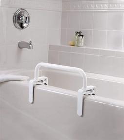 img 2 attached to 🛀 Moen DN7010 Tub Safety Bar for Home Care - White