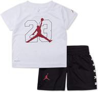 air jordan jumpman 2 piece boys outfit set: stylish athletic wear for boys logo