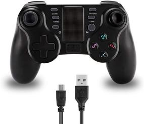 img 4 attached to Wireless PS4 Controller - Linkstyle Dual Shock 4 Gamepad for PS4/Pro/Slim/PC Windows with Touchpad, LED Light, Built-in Speaker