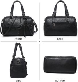 img 3 attached to Dasein Leather Satchel Handbags: Stylish Shoulder Women's Handbags, Wallets, and Satchels for Fashionable Women