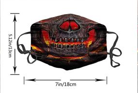 img 3 attached to Trendy Cotton Face Shield Mask - Stylish & Protective Anti-Dust Pollution Balaclavas for Unisex Fashion