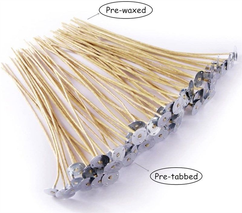 MILIVIXAY 100 Piece 8 inch Candle Wicks-Pre-Waxed-Candle Wicks for Candle Making
