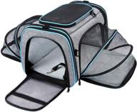 🐾 maskeyon airline approved large expandable pet carrier, soft-sided travel tsa carrier with removable fleece pad and pockets for cats, dogs, and small animals logo