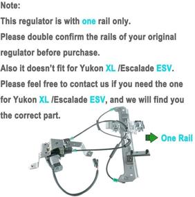 img 3 attached to 🔧 High-Quality Window Regulator with Motor for Rear Left Driver Side - Chevrolet Tahoe GMC Yukon 2000-2006 Cadillac Escalade 2002-2006