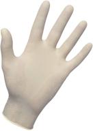 sas safety 650-1002 dyna grip powder free exam grade 8 mil latex gloves: medium, box of 100 by weight - reliable protection for various applications logo