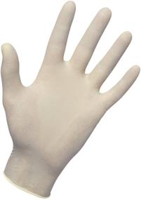 img 2 attached to SAS Safety 650-1002 Dyna Grip Powder Free Exam Grade 8 Mil Latex Gloves: Medium, Box of 100 by Weight - Reliable Protection for Various Applications