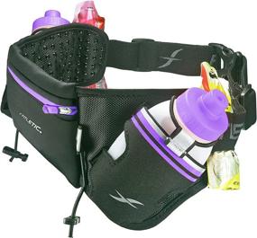 img 2 attached to 🏃 Fitletic Hydra 16 Hydration Belt: No Bounce | Perfect for Marathon, Triathlon, Ironman, Trail Running | 2 8 Oz Water Bottles | Various Sizes & Colors