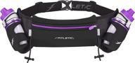 🏃 fitletic hydra 16 hydration belt: no bounce | perfect for marathon, triathlon, ironman, trail running | 2 8 oz water bottles | various sizes & colors логотип