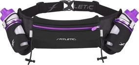 img 4 attached to 🏃 Fitletic Hydra 16 Hydration Belt: No Bounce | Perfect for Marathon, Triathlon, Ironman, Trail Running | 2 8 Oz Water Bottles | Various Sizes & Colors