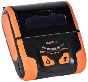 img 2 attached to 🧡 Rongta RPP300 Portable Receipt Printer Mini 80mm Mobile POS Direct Thermal Printer with Bluetooth+USB, iOS/Android/Windows Compatible, Non-Square Design, Orange