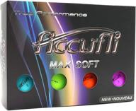 accufli soft golf balls matte logo