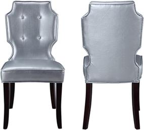 img 3 attached to Iconic Home Leather Espresso Transitional Furniture