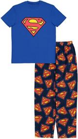 img 4 attached to Superman Shield Pajama 🛡️ - Official DC Comics Merchandise