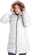 🧥 marmot montreal women's knee-length puffer coat: women's clothing for coats, jackets & vests logo