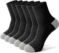 🧦 glenmearl 6 pack men's & women's cushioned athletic ankle socks for sport & running - black white gray - sizes s/m/l логотип