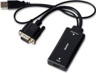 🔌 адаптер benfei vga к hdmi: кристально чистое разрешение 1080p с поддержкой аудио - вход vga на выход hdmi логотип