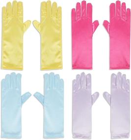 img 4 attached to 👸 Enchanting Juvale Princess Dress Up Gloves Costume for Endless Fun!