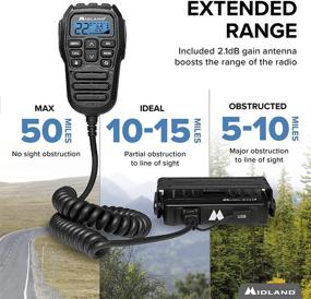 img 1 attached to Расширенное общение с радиостанцией Midland MicroMobile 15W GMRS Two-Way и комбинированным управляющим микрофоном.