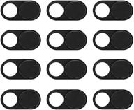 ультратонкая наклейка для закрытия веб-камеры elimoons для ноутбука, блокировщик для камеры, для ноутбука apple macbook imac ipad мобильного телефона планшета echo show, антишпионский приватность (круглое отверстие черный 12) логотип