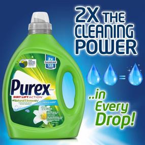 img 1 attached to 🌺✨ Purex Liquid Laundry Detergent: Natural Elements Linen & Lilies, 2X Concentrated, 220 Loads - Pack of 2, 82.5 Fl Oz