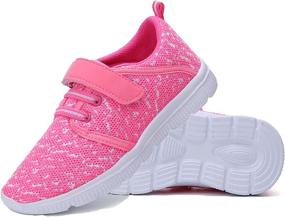 img 4 attached to Yapoly Kids Breathable Sneakers Shoes - Best Lightweight Casual Sports Shoes for Girls and Boys