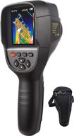 📸 advanced hti thermal imager - 220 x 160 ir resolution handheld camera with 3.2" display screen and battery logo