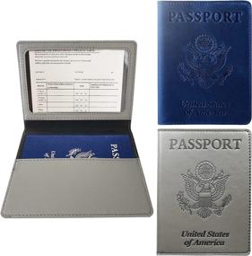 img 4 attached to Ultimate Passport Immunization Holder: Premium Leather Travel Accessories and Covers